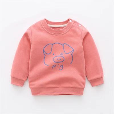 China New Breathable Spring and Autumn Children's Tops Solid Color Tops Boys Girls Custom Printed Children Teens for sale