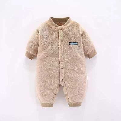 China New breathable newborn spring and fall flannel jumpsuit. baby overalls for sale