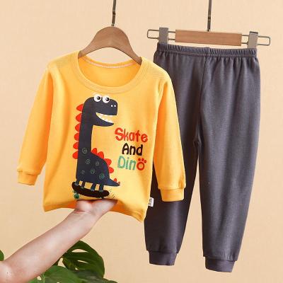 China 2022 Wholesale Multicolor Matching Set Combed Cotton Casual Fashion Breathable Soft Touch Boys Clothing Set for sale