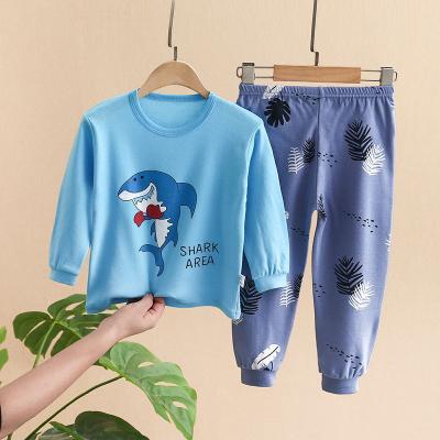 China 2022 Fashion Breathable Casual Wholesale Multicolor Combed Cotton Children's Clothing Set Soft Touch Kids Boy Set for sale