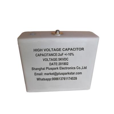 China General Purpose High Voltage Capacitor 5kV 2uF / 2000nF Double Ended Plastic for sale