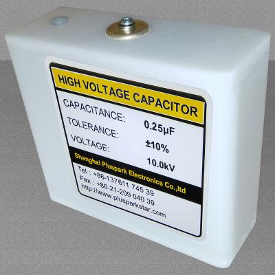 China General Purpose Capacitor 10kV 0.25uF, High Voltage Capacitor 250nF, Pulse Kondensator 0.25MFD for sale