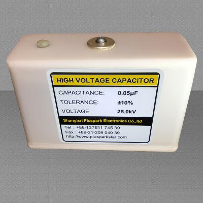 China General Purpose Capacitor 0.05uF 25kV, High Voltage Capacitor 25kV 50nF, HV Pulse Discharge for sale