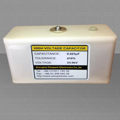 China General Purpose Capacitor 0.025uF 25kV, High Voltage Capacitor 25kV 25nF, HV Pulse Discharge for sale