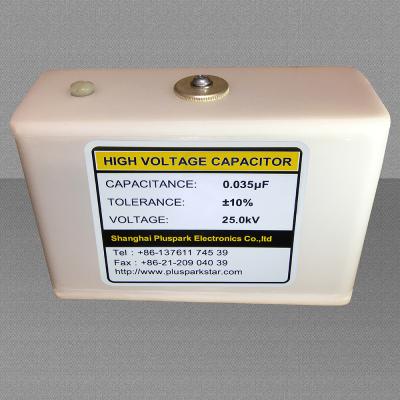 China General Purpose Capacitor 0.035uF 25kV, High Voltage Capacitor 25kV 35nF, HV Pulse Discharge for sale