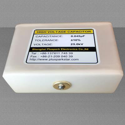 China General Purpose Capacitor 0.045uF 25kV, High Voltage Capacitor 25kV 45nF, HV Pulse Discharge for sale