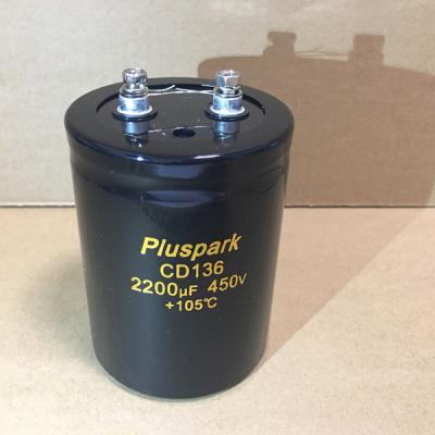 China 220uF 450V General Purpose Capacitor , 450V 220uF Capacitor Screw Terminal for sale