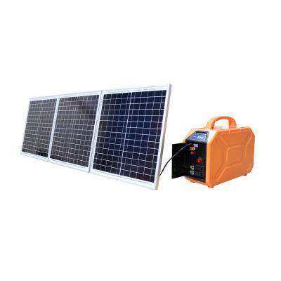 China Battery Type C 200W Portable Power Station With Solar Panel For Outdoor Emergency Power Supply for sale