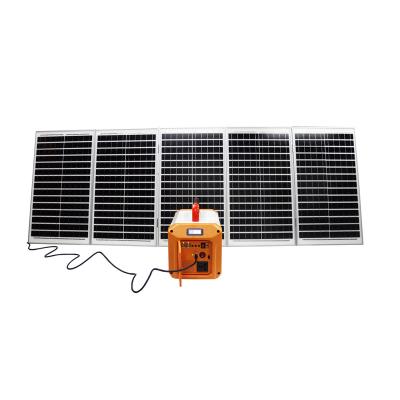 China Huge Capacity Type C Portable Power Station Outdoor Bulit-in Solar Charger Wide Applications USB Type-C ABS Fireproof Enclosure for sale