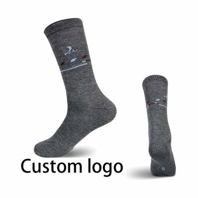 China 100% Cotton Socks Manufacturer Custom Men Crew Breathable Sport Socks, 3d Printed Jacquard Fashion Mens Socks for sale