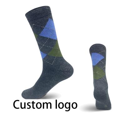 China Hot Selling Manufacturer QUICK DRY Wholesale Custom Logo Crew Business Black Blue thongs 100% cotton socks for men for sale