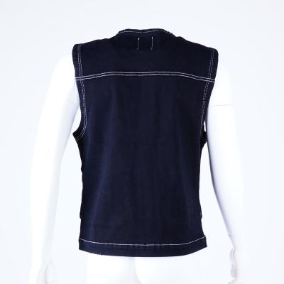 China Anti-wrinkle low price in running men's waistcoat polyester cotton front pocket men utility vest for sale