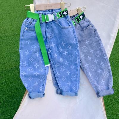 China SKYKINGDOM breathable gz design kids jeans apparel longchan stylish children printed jeans children boys fashion jeans pants design for sale