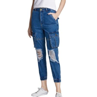 China SKYKINGDOM women's pockets women's side jogger jeans women's gz longchan lattice QUICK DRY pants women ripped skinny jeans for sale