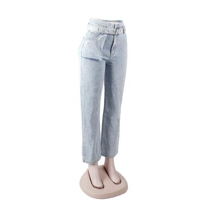 China SKYKINGDOM QUICK DRY gz women's longchan jeans plus size jeans women's staight leg women's loose denim tie for sale