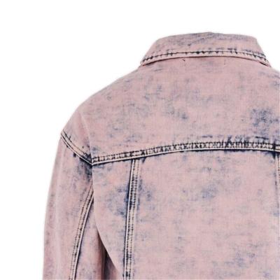 China gz SKYKINGDOM lattice jacket women casual pink denim stripper jacket custom made women longchan breathable denim jackets for sale