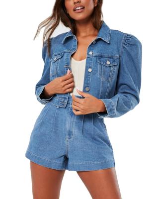 China SKYKINGDOM fashion denim jacket spring autumn cropped denim jacket light blue lattice jacket for sale