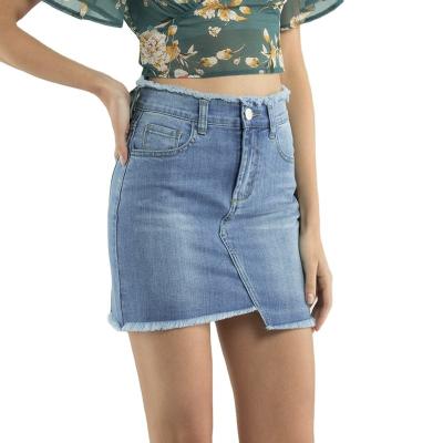 China SKYKINGDOM Sustainable Factory Wholesale Women Jeans Skirts Fashion Blue Jeans Skirts Designer Mini Skirt Denim for sale