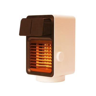 China 800w1500w hotel home office mini ptc humidification and dehumidification electric smart portable desk heater for sale