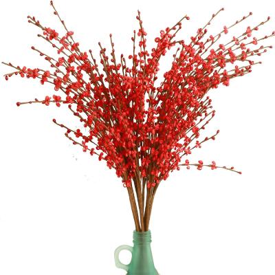 China Festival Decoration Hot Sells Artificial Red Jasmine Flowers Plant For Wedding Home Office Decoration for sale