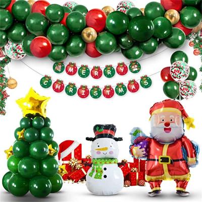 China Party Decoration 88 Pcs Christmas Balloon Arch Garland Kit Xmas Party Balloon For Christmas Party Decorations for sale