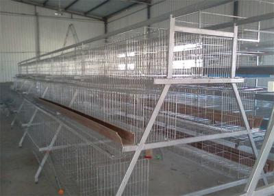 China 3 Tier 4 Doors A Frame Layer Cages / Q235 Chicken Battery Cage for sale