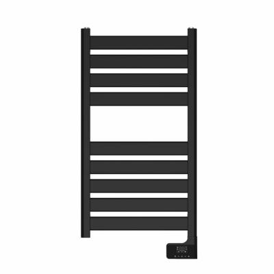 China Wall Mounted Black Electric Towel Heater AVONFLOW Bathroom Radiator Warmer Rack for sale