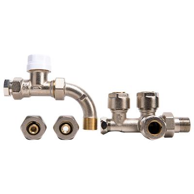 China AVONFLOW Chrome Radiator Valve General Manual Brass Cut H Type Valves For Radiator for sale