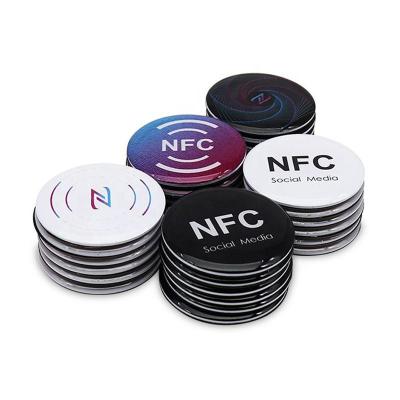 China Waterproof / Programmable Nfc Tag Rfid Nfc Print Media Tag Social Media Sticker Custom Social Waterproof Epoxy Nfc Social For Social for sale