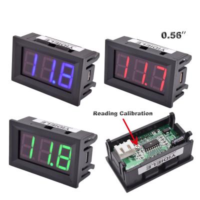 China Plastic 0.56 Inch Mini Electric Two-wire 3 Wire DC 4.5-30V 0-100V AC 500V 0-600V Volt Voltage Gauge Meter Digital LED Display Voltmeter for sale