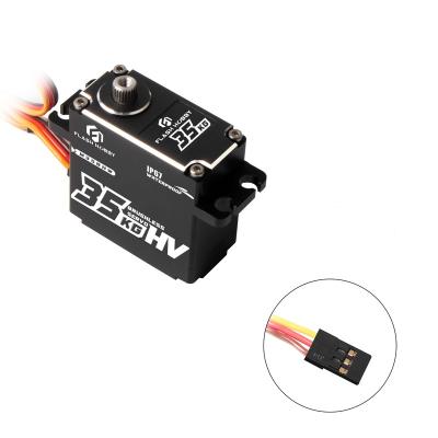 China RC Model M35BHW Waterproof 120 Degree 35kg Large Torque Digital Brushless Motor Aluminum Metal Servo Gears Arm 25T For RC Car for sale