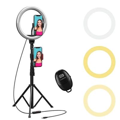 China 10 Inch ABS+PC Beauty Led Ring Light For Live Youtube Stream Salon Makeup for sale