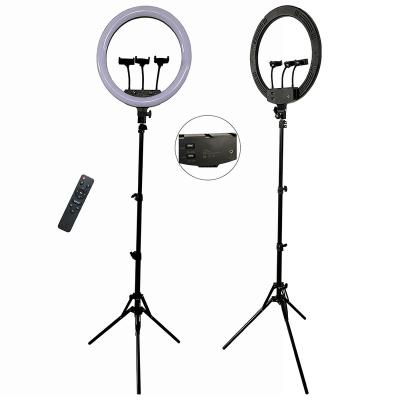 China ABS+PC 60W 18inch Makeup Led Remote Control Ring Light 480pcs Bulbs Professional Photographic Selfie Ring Fill Light for sale