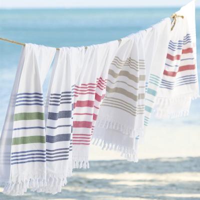 China Extra Soft Hypoallergenic, Peshtemal Turkish Quick Dry Hammam Large Beach Towel Turkish Beach Towel for sale