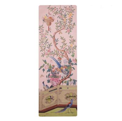 China Professional Yoga Pilate Hot Yoga Strip 6mm Cork Yoga Mat for sale