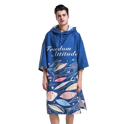 China Wholesale Child Safe Luxury Printed Adult Poncho Beach Towel Surf for sale