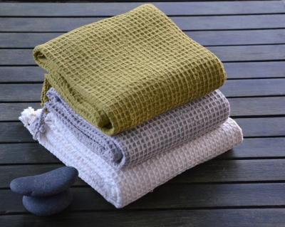 China Wholesale QUICK DRY Super Soft 100% Cotton Hand Bath Waffle Weave Super Soft Towel for sale