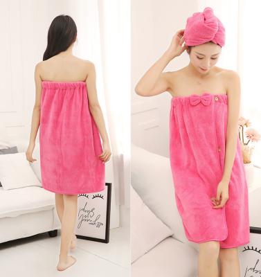 China Hypoallergenic Hotel Hom Use Microfiber Color Quick Dry Customizable Water Absorbent Bath Wrap Towel for sale