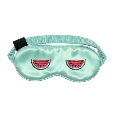 China New Design Anti-Wrinkle Customized Travel Luxury Colorful Sleeping Eye Mask Stain Silk Eye Mask For Sleeping Use for sale