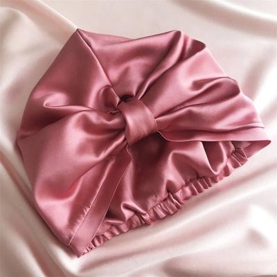 China Sleepwear Hat Satin Hoods Manufacture Free Sample 100% Silk Women's Sleep Hood Sleep Hood Silk Sleep Hat for sale