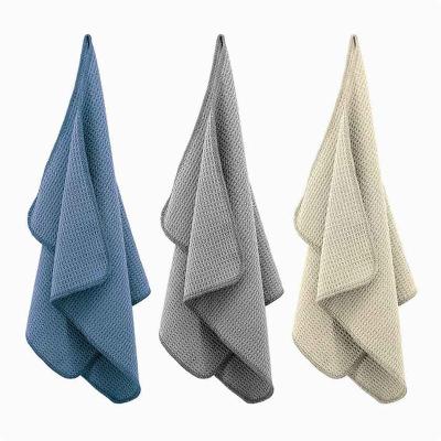 China Wholesale Compressed Microfiber / Bamboo Towels / Kitchen Weave Waffle Microfiber Towels for sale