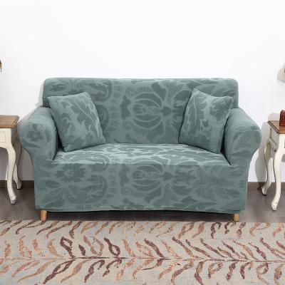 China Modern Hot Selling Luxury Knitting Easygoing Stretch Jacquard Couch Cushion Cover for sale