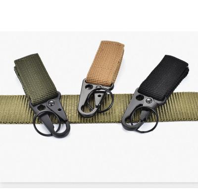 China Hot Durable Outdoor Tactical Snap Hook Buckle Carabiner Camping Carabiner Key Chain for sale