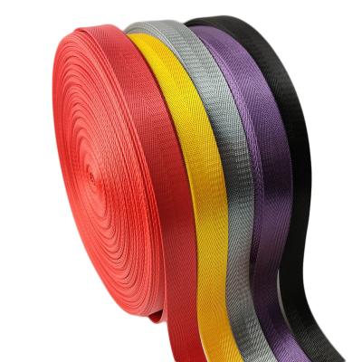 China Herringbone Pattern Wholesale Customized 20 25 32 38 48 Mm Belt Polyester Bag Imitation Nylon Herringbone Belt for sale