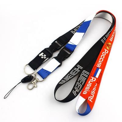 China Anti-lost rope for work permit fashion style sublimation belt factory customized neck lanyard for sale