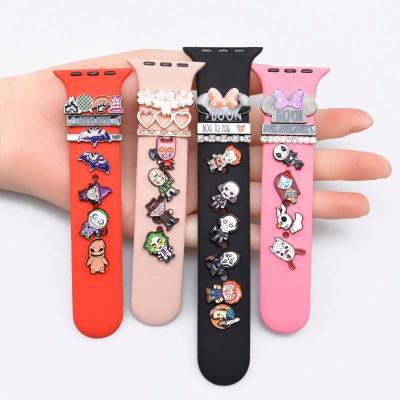 China Custom Decorative Metal Star Watch Charm Studs Sport Band Charm For Apple Watch Band Accessory for sale