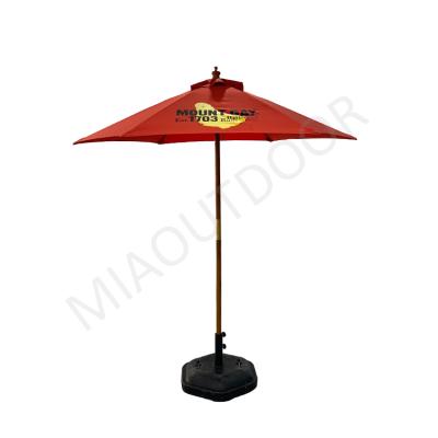 China Traditional Outdoor Wooden Garden Umbrella Wooden Parasol for sale