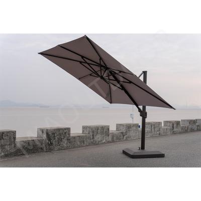 China Modern Automatic Outdoor Aluminum Cantilever Umbrella Large Beach Solar Panel for sale