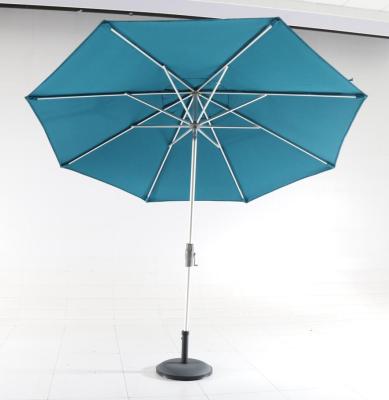 China New Mid Post Umbrella Twist Tilt Garden Umbrella Patio in Aluminum Frame for Outdoor Furniture and Advertising for sale