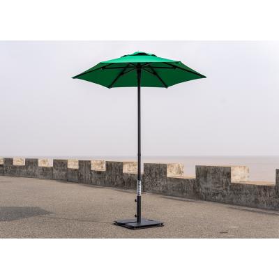 China Green Modern Round Mini Cafe Patio Parasol Umbrella Porcelain for sale